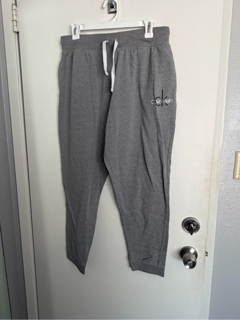 Calvin Klein Heather Gray Drawstring Joggers